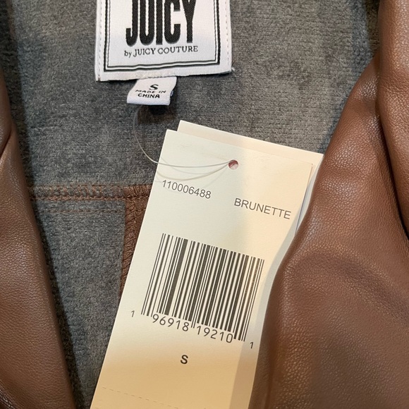 Brown faux leather jacket - Picture 2 of 7